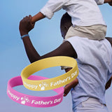 Load image into Gallery viewer, Father&#39;s Day Rubber Bracelet