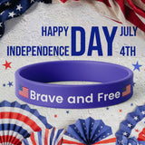 Load image into Gallery viewer, Independence Day Rubber Bracelet