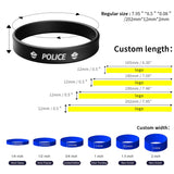 Load image into Gallery viewer, Police Rubber Wristbands