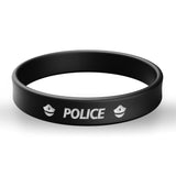 Load image into Gallery viewer, Police Rubber Wristbands Classic