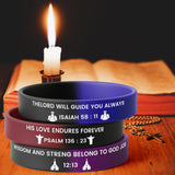 Load image into Gallery viewer, Christian Bible Verses Silicone Bracelets-365