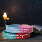 Load image into Gallery viewer, Christian Bible Verses Silicone Bracelets-985