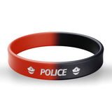 Load image into Gallery viewer, Police Wristbands Personalized Silicone for Events