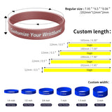 Charger l&#39;image dans la galerie, Custom Debossed Ink Injected Rubber Wristbands Bulk-1